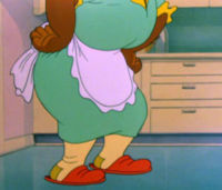 Mammy Two-Shoes, the housemaid who made many appearances in the 1940s and early 1950s.
